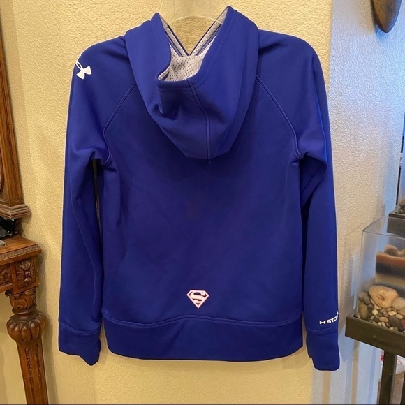 UNDER ARMOUR Super Girls Hoodie Sweatshirt Size YLG - Picture 7 of 9